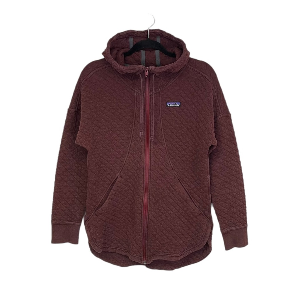 Patagonia Cotton Quilted Burgundy Jacket Small